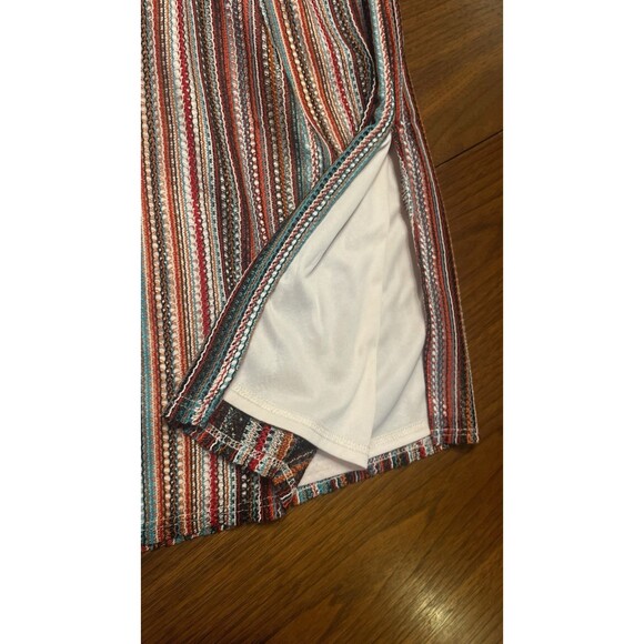 Sam Edelman Dress Stripe Crochet Maxi Summer  Size 14 - Picture 6 of 8